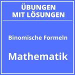 Binomische Formeln Übungen Mit Lösung PDF