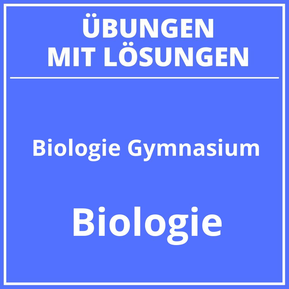 Biologie 5 Klasse Gymnasium Arbeitsblätter