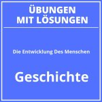 Die Entwicklung Des Menschen Arbeitsblatt Lösung PDF