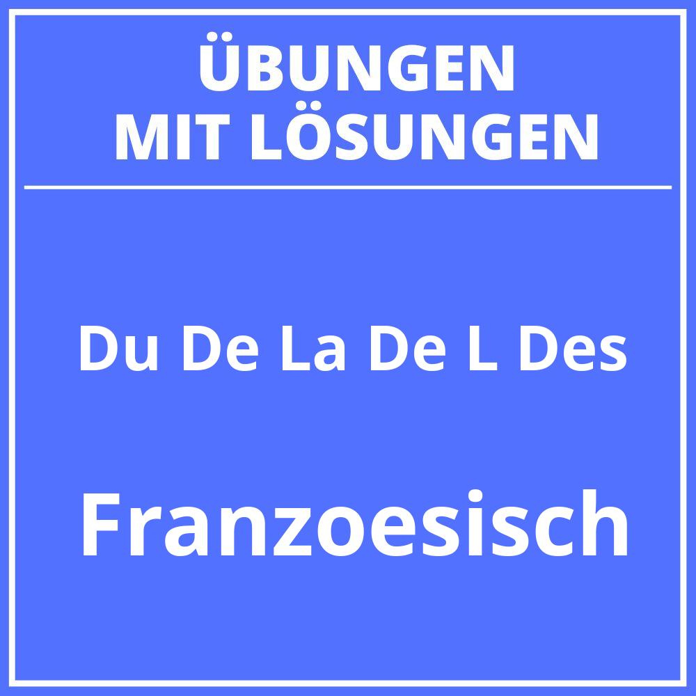 Du De La De L Des Übungen