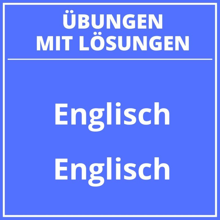 Wegbeschreibung Englisch Übungen Zum Ausdrucken PDF