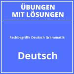 Fachbegriffe Deutsch Grammatik 5 Klasse PDF