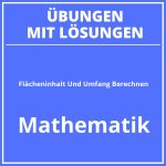 Flächeninhalt Und Umfang Berechnen Übungen PDF