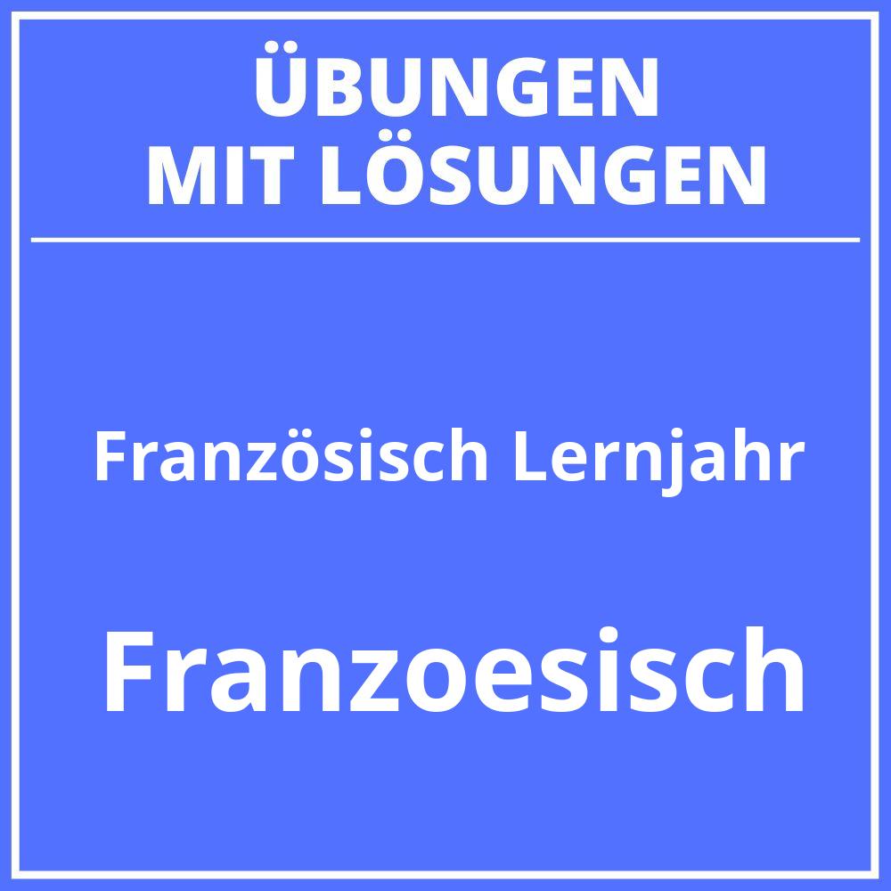 Französisch 1 Lernjahr Arbeitsblätter