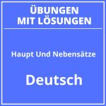 Haupt Und Nebensätze Übungen Mit Lösungen PDF