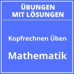 Kopfrechnen Üben 1 Klasse PDF