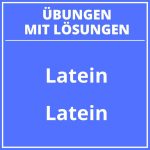 Latein Übungen Klasse 6 Zum Ausdrucken PDF