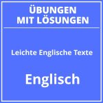 Leichte Englische Texte Zum Ausdrucken PDF