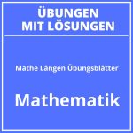 Mathe 3 Klasse Längen Übungsblätter PDF
