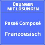 Passé Composé Übungen Mit Lösungen PDF