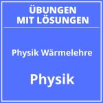 Physik Wärmelehre Klasse 7 Übungen PDF