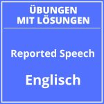 Reported Speech Übungen Mit Lösungen PDF