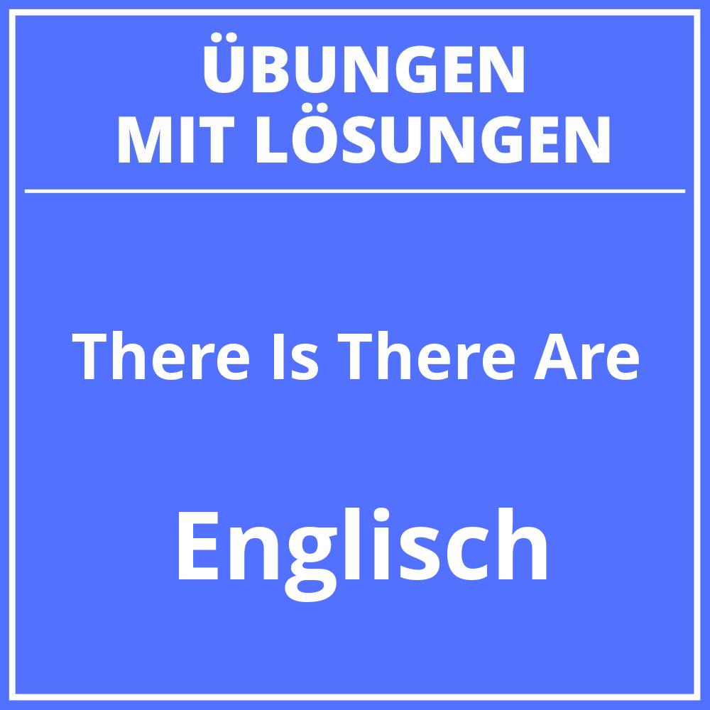 There Is There Are Übungen